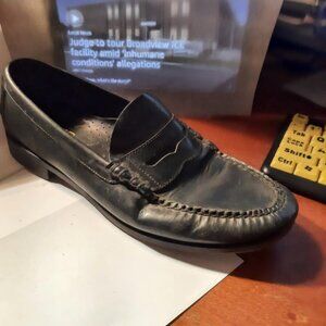 Dexter USA Made Men Loafer Hand Sewn Black Sz 12 PreLoved Good Condition